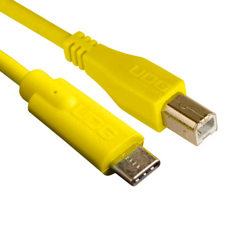 Cable USB-C a USB-B UDG U96001YL AMARILLO