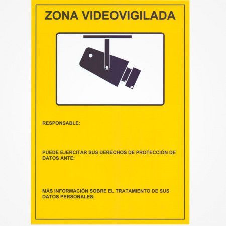 CARTEL / PLACA VIDEOVIGILANCIA