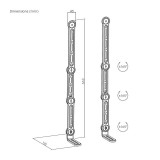 Soporte Adaptable TV para barra de sonido