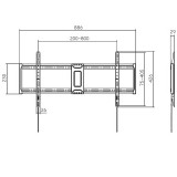 Soporte TV pared 43" a 100" AISENS WT100F-365