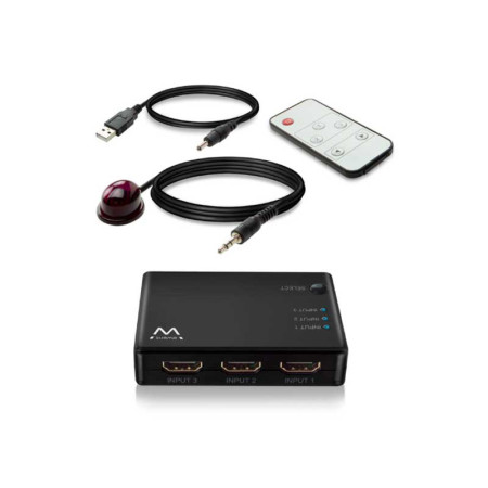 Conmutador HDMI 3 entradas, 1 salida