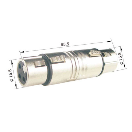 XLR Hembra 3 PIN - XLR Hembra 3 PIN