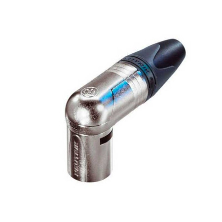Conector XLR Macho Codo 3 Pines Neutrik NC3MRX