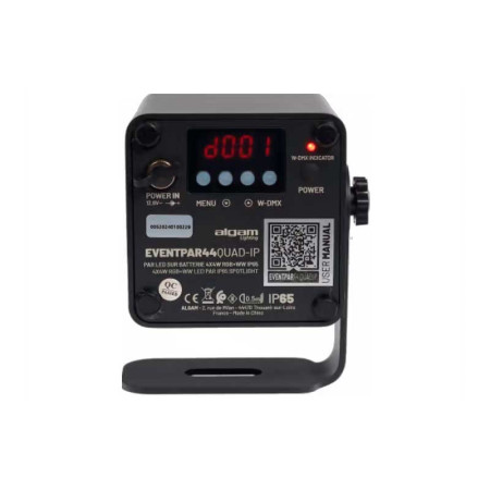 Foco PAR batería 4X4W. ALGAM EVENT PAR 44 QUAD IP