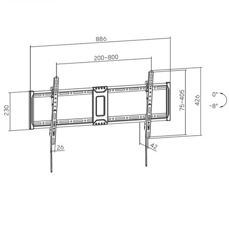 Soporte TV pared 43" a 100" AISENS WT100T-367