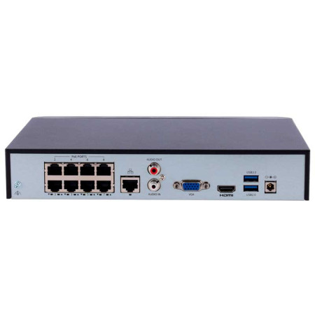 Grabador NVR IP 8CH Uniview UV-NVR301-08B-P8-IQ