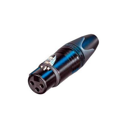 Conector XLR Hembra 3 Pines Neutrik NC3FXX-B