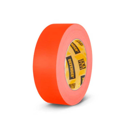 Cinta adhesiva textil naranja neón 38mm. x 25m.