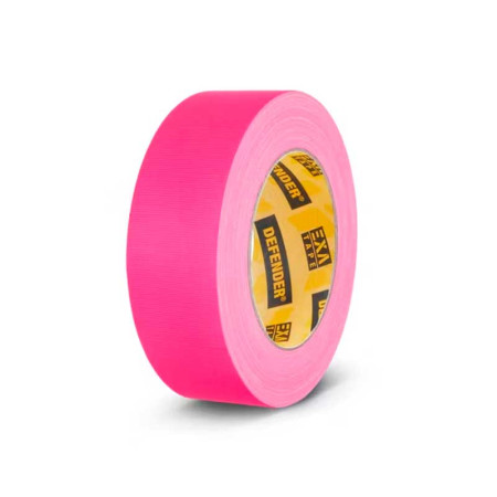 Cinta adhesiva textil rosa neón 38mm. x 25m.
