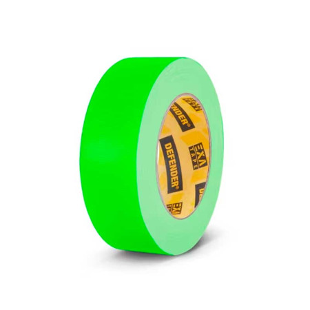 Cinta adhesiva textil verde neón 38mm. x 25m.