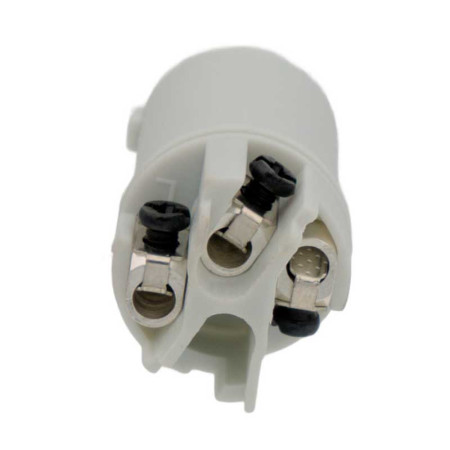 Conector Powercon macho aéreo salida Gris