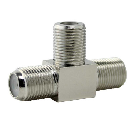 Adaptador F con 3 Hembras en Forma de T