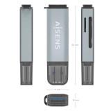 Lector de tarjetas MicroSD/SD/MMC a USB-A