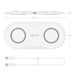 Cargador Inalámbrico AISENS ASCH-15W2WC059-W
