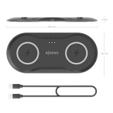 Cargador Inalámbrico AISENS ASCH-15W2WC060-BK