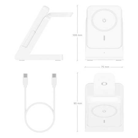 Cargador Inalámbrico AISENS ASCH-15W4WC063-W