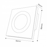 Dimmer Empotrable Táctil Rgb Led 12/24V LM2182
