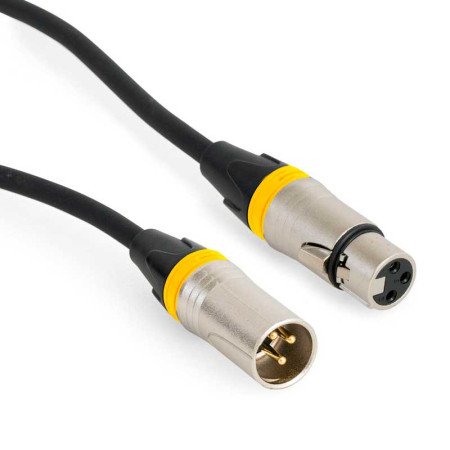 Cable XLR macho a XLR hembra 5 metros