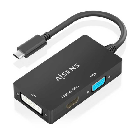 Conversor USB-C a DVI/HDMI/VGA AISENS A109-0954