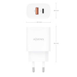 Cargador pared USB-C y USB-A 30W AISENS A110-0952