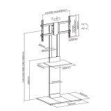 Soporte suelo TV 37"- 86" AISENS FT86TSE-399