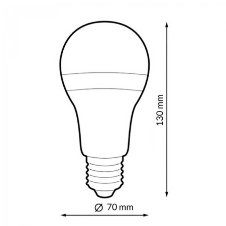 BOMBILLA LED 220V E27 15W BLANCO FRÍO 6000K LM7046
