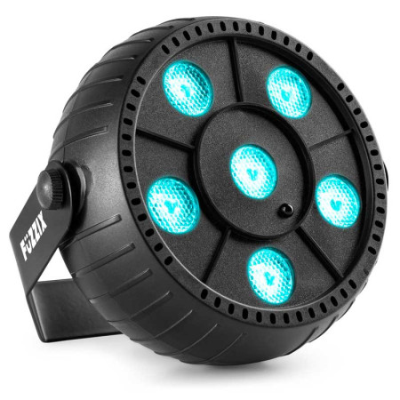 Foco PAR batería 6X2W. RGB FUZZIX PLP10