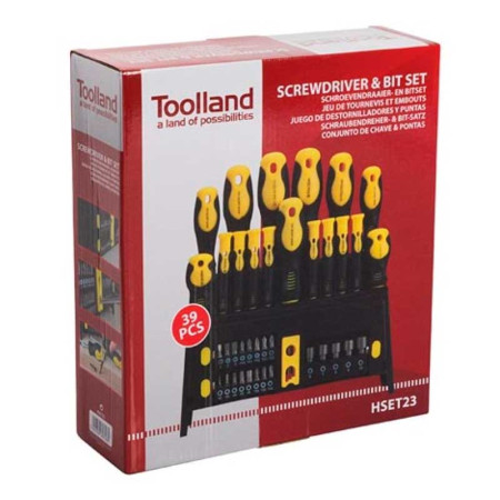 Juego de destornilladores Toolland HSET22
