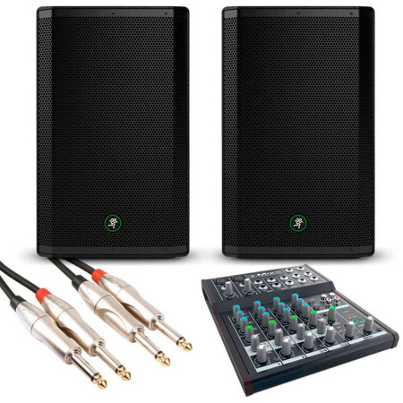 2 Altavoces Mackie THRASH-215 + 1 Mesa Mackie MIX8 + 1 Cable Jack 5 metros
