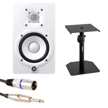 YAMAHA HS5W + Soportes VONYX SMS10 + Cable Jack-XLR