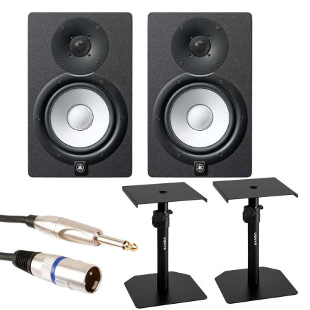 YAMAHA HS7 + Soportes VONYX SMS10 + Cable Jack-XLR