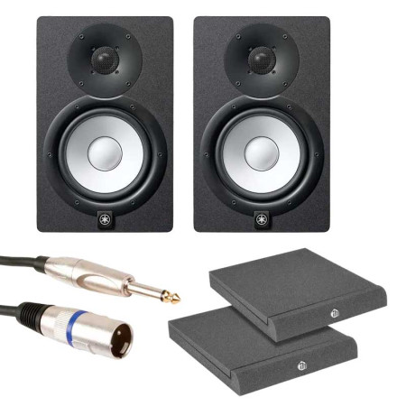 YAMAHA HS7 + Soportes Pad ECO 2 + Cable Jack-XLR
