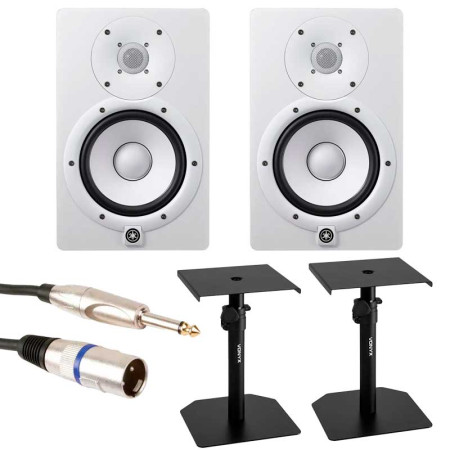 YAMAHA HS7W + Soportes VONYX SMS10 + Cable Jack-XLR