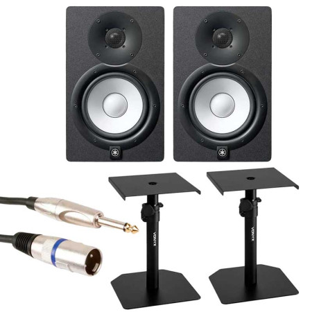YAMAHA HS8 + Soportes VONYX SMS10 + Cable Jack-XLR