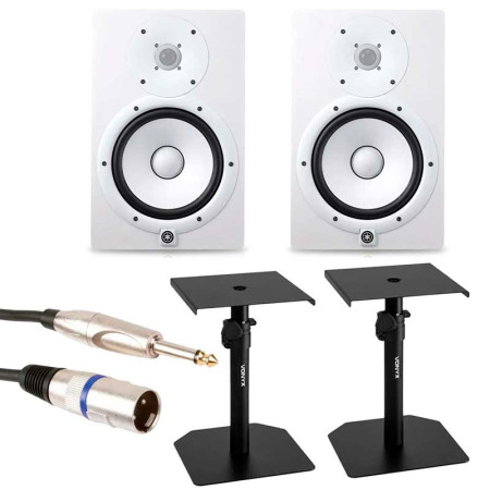 YAMAHA HS8W + Soportes VONYX SMS10 + Cable Jack-XLR