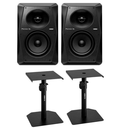 2 x PIONEER DJ VM-50 + Soportes VONYX SMS10