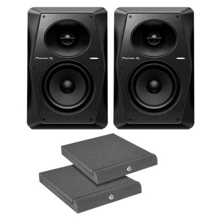 2 x PIONEER DJ VM-50 + Soportes ADAM HALL PAD ECO 2