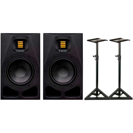 2x ADAM A4V + Soporte Adam Hall