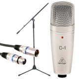 Behringer C-1 + Soporte Mesa + Cable 3m
