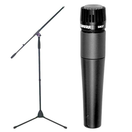 SHURE SM57 LCE + Soporte Pie Micrófono