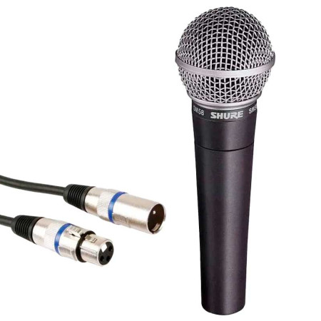 SHURE SM58 LCE + Cable XLR 3m
