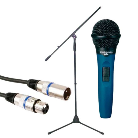 AUDIO-TECHNICA MB1K + Soporte Pie Micrófono + Cable XLR 3m