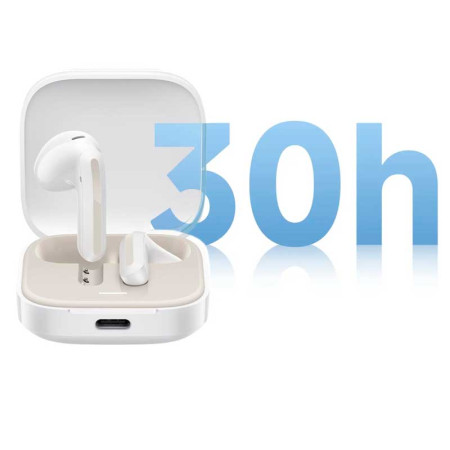 XIAOMI Redmi Buds 6 Active de color blanco