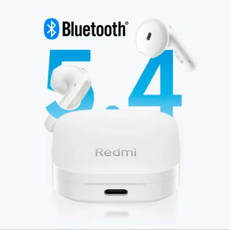 XIAOMI Redmi Buds 6 Active de color blanco