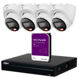 Pack Ahorro 4xDAHUA IPC-HDW1639T-A-IL + DAHHUA NVR1104HS-P-S3/H + Disco Duro 1TB