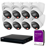 Pack Ahorro 8xDAHUA IPC-HDW1639T-A-IL + DAHHUA NVR1108HS-8P-S3/H + Disco Duro 2TB