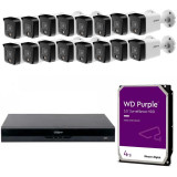 Pack Ahorro 16xDAHUA IPC-HDW1639TC-A-IL + DAHHUA NVR4216-16P-EI + Disco Duro 4TB