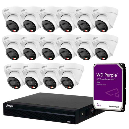 Pack Ahorro 16x IPC-HDW1239T1 + NVR4216-16P-EI + WD40PURX