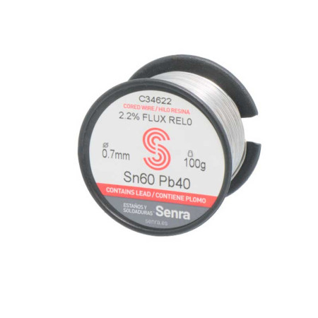 Bobina de Estaño de 0,7mm. 100gr.