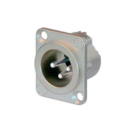Conector XLR Macho Base 3 Pines Neutrik NC3MD-LX